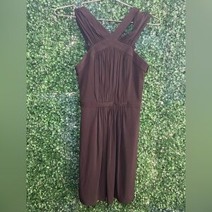 BCBGMaxAzria Chocolate Backless Dress